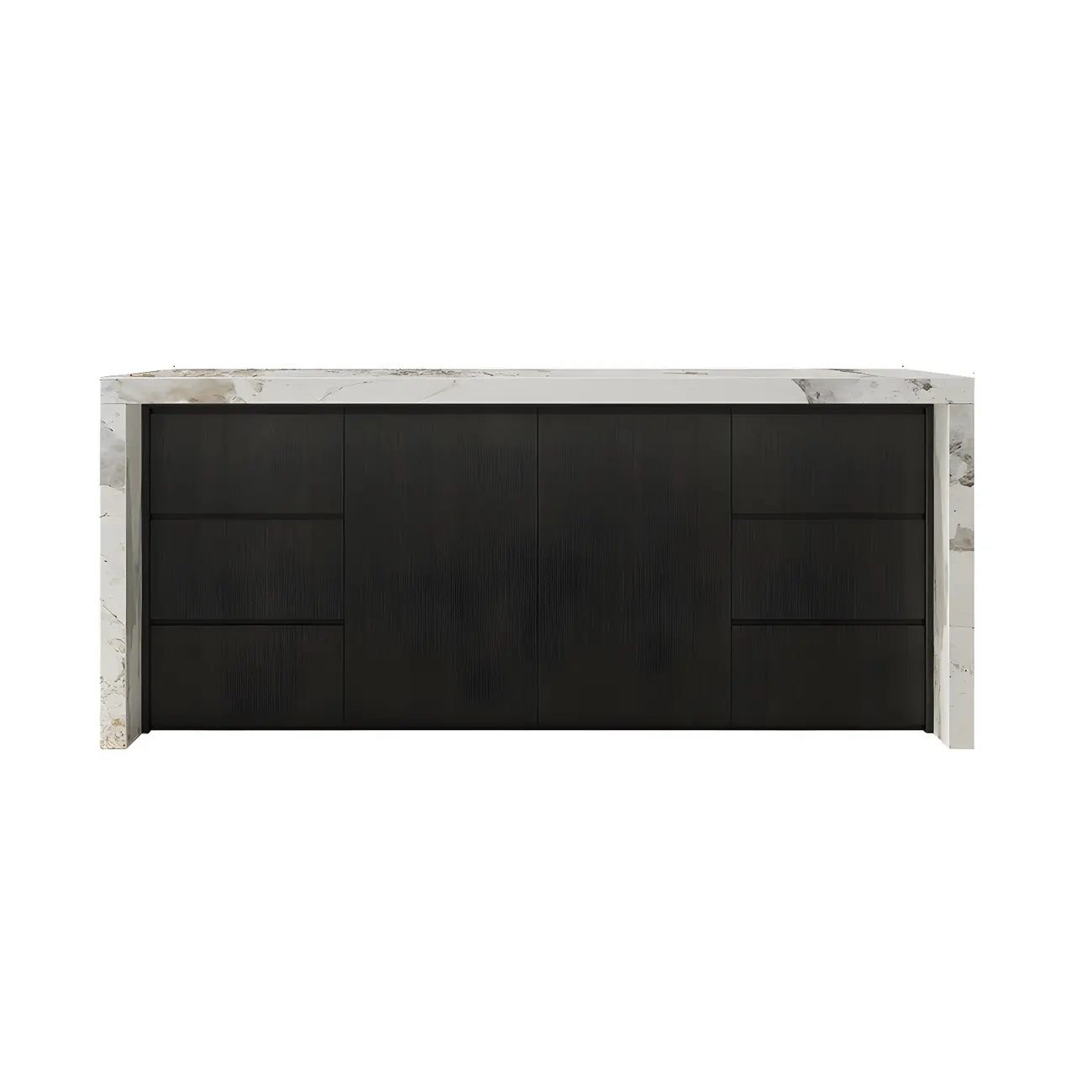 Modern Marble Top Wood Storage Bar Tables for Kitchen