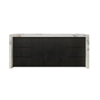 Modern Marble Top Wood Storage Bar Tables for Kitchen