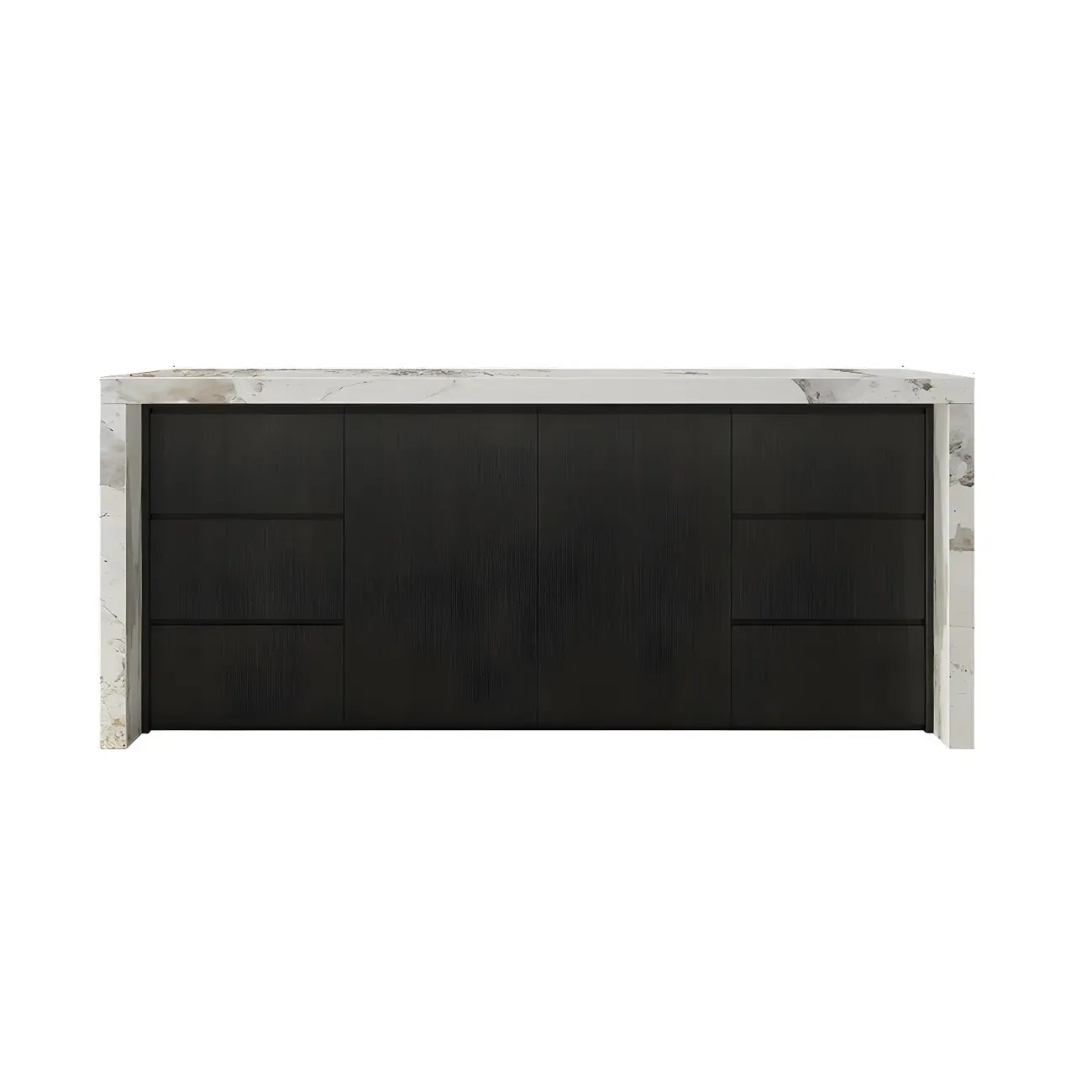 Modern Marble Top Wood Storage Bar Tables for Kitchen