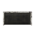 Modern Marble Top Wood Storage Bar Tables for Kitchen