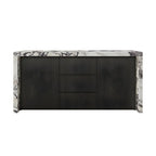 Modern Marble Top Wood Storage Bar Tables for Kitchen