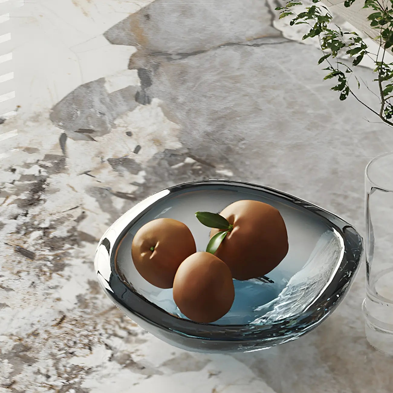 Modern Marble Top Wood Storage Bar Tables for Kitchen