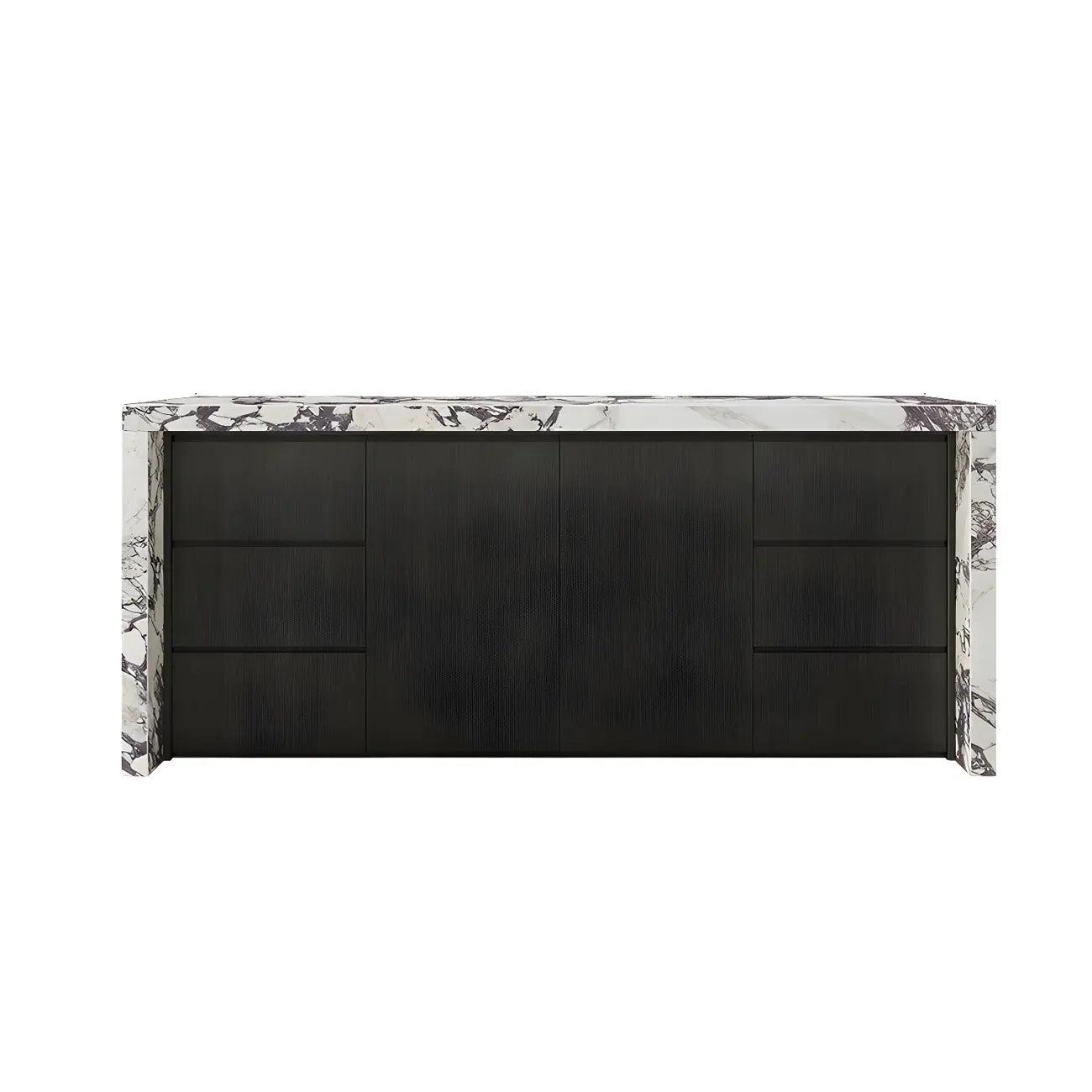 Modern Marble Top Wood Storage Bar Tables for Kitchen