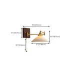 25 Vintage Bedside Swing Arm Wall Light with Pull Switch