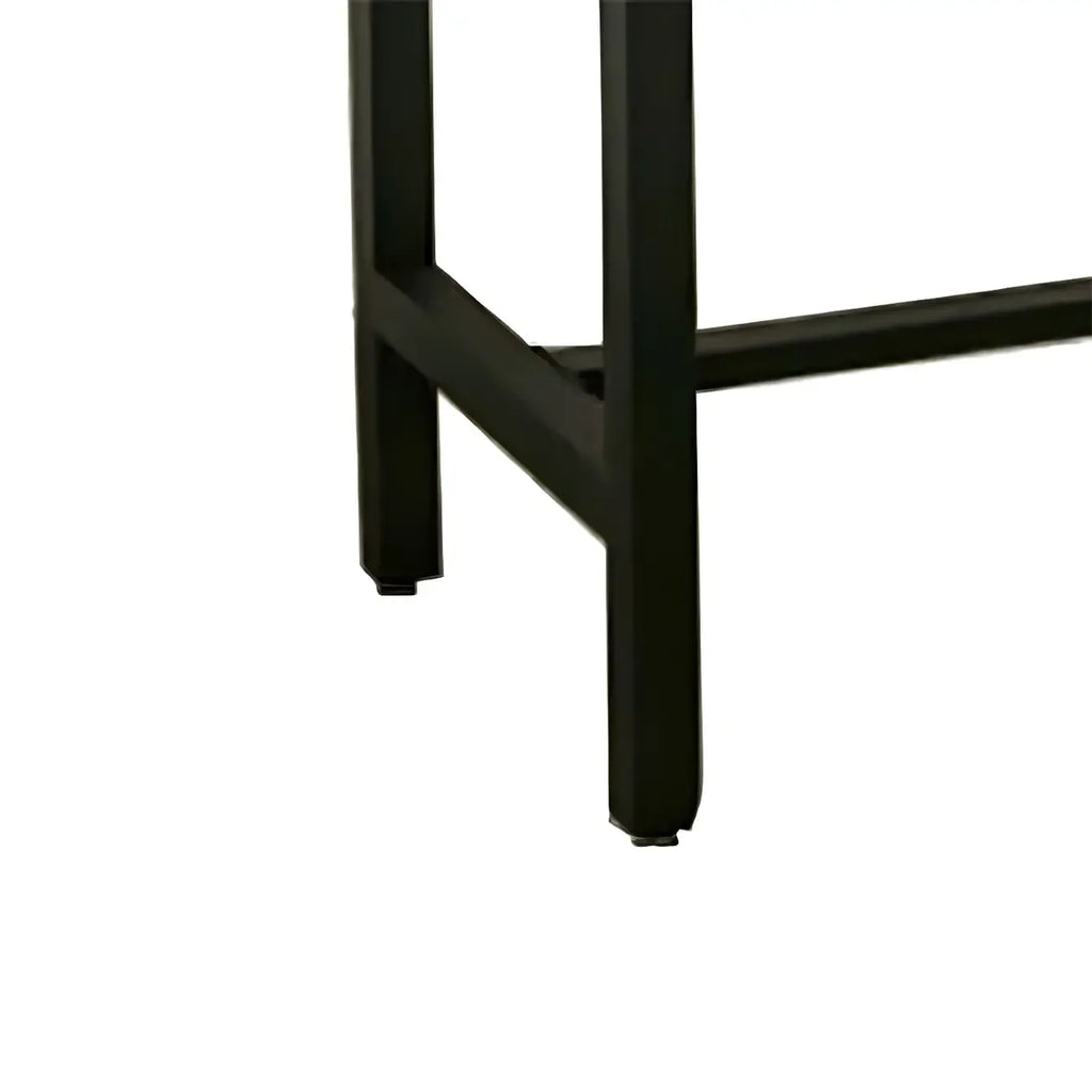 Pine Wood Industrial Trestle Base Bar Table
