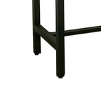 Pine Wood Industrial Trestle Base Bar Table