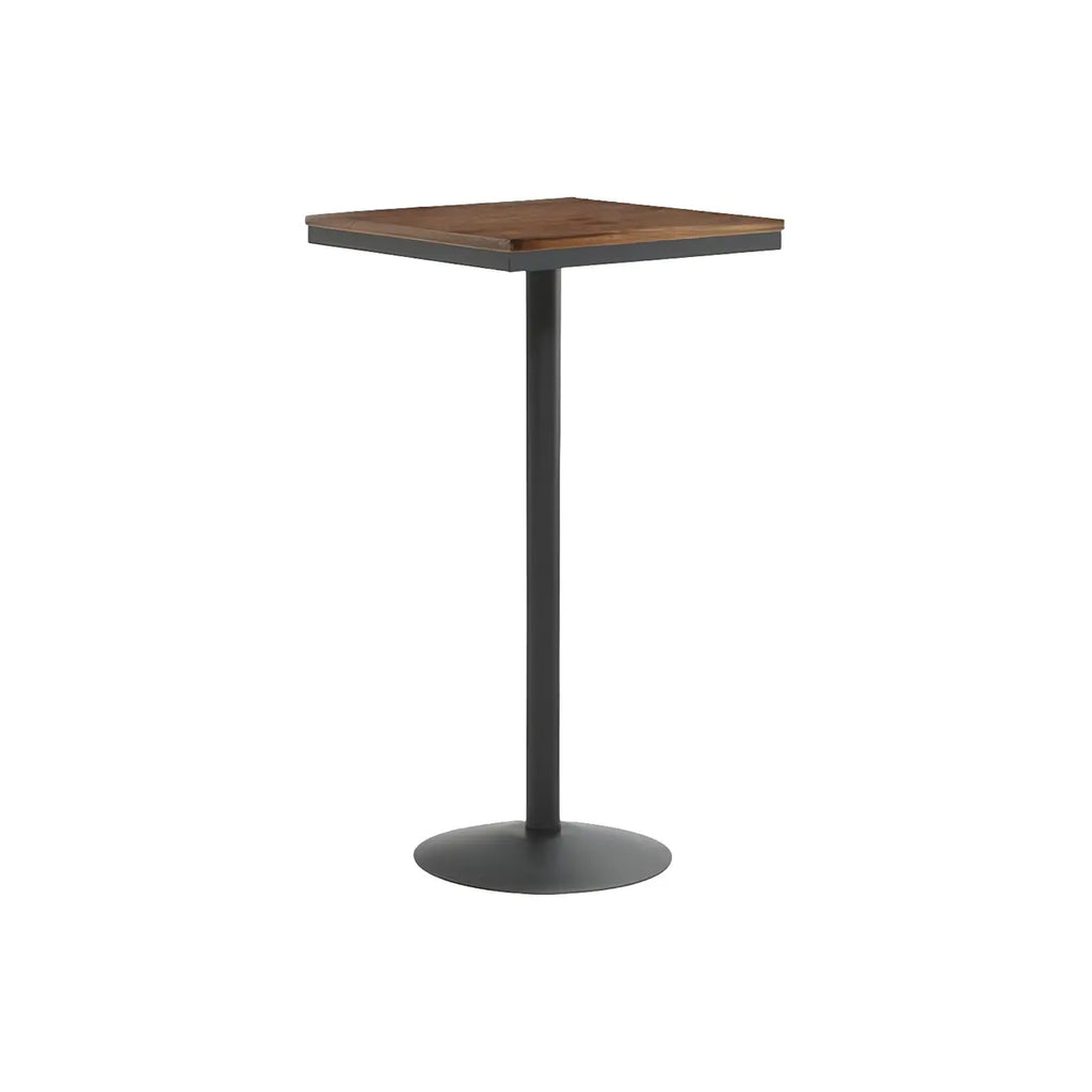 Adjustable Industrial Rustic Wood Bar Table for Home Pub