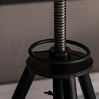 Adjustable Industrial Rustic Wood Bar Table for Home Pub