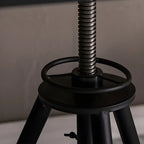 Adjustable Industrial Rustic Wood Bar Table for Home Pub