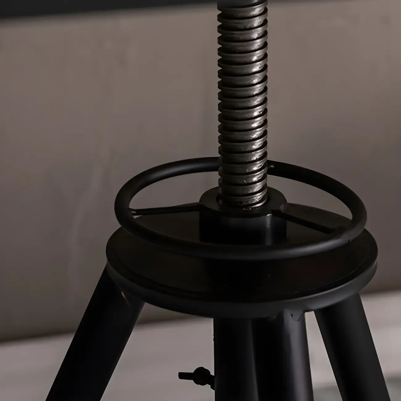 Adjustable Industrial Rustic Wood Bar Table for Home Pub