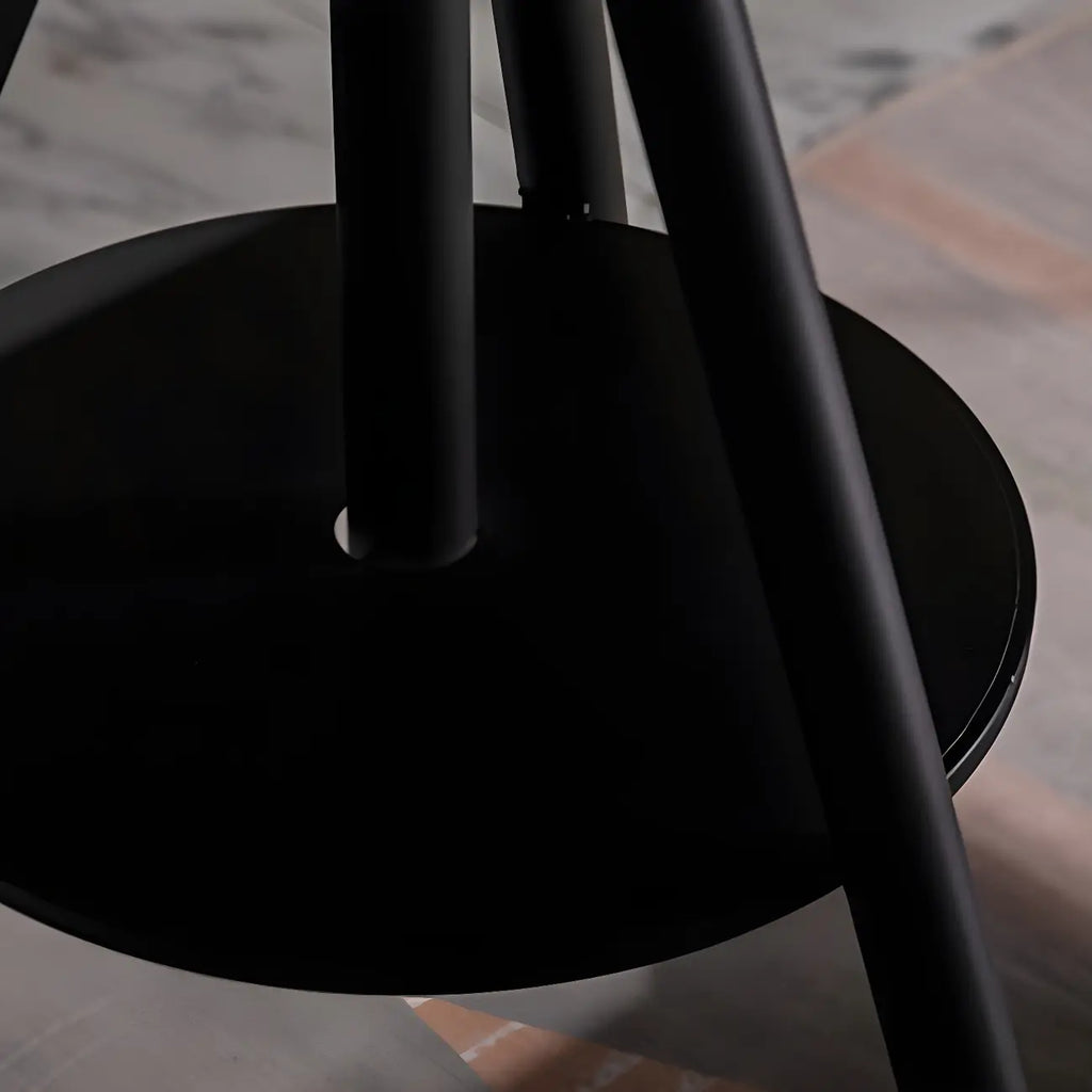 Adjustable Industrial Rustic Wood Bar Table for Home Pub