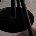 Adjustable Industrial Rustic Wood Bar Table for Home Pub