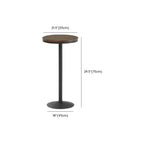 Adjustable Industrial Rustic Wood Bar Table for Home Pub