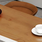 Glam Brown Wooden Free Form White Iron Storage Bar Tables