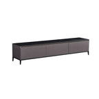 71 Living Room Black Marble Top Enclosed Storage TV Stand