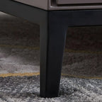 71 Living Room Black Marble Top Enclosed Storage TV Stand