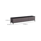 71 Living Room Black Marble Top Enclosed Storage TV Stand