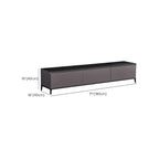 71 Living Room Black Marble Top Enclosed Storage TV Stand