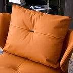 Modern Cat-Resistant Leather High Back Accent Chair