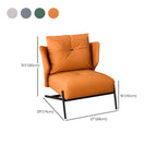 Modern Cat-Resistant Leather High Back Accent Chair