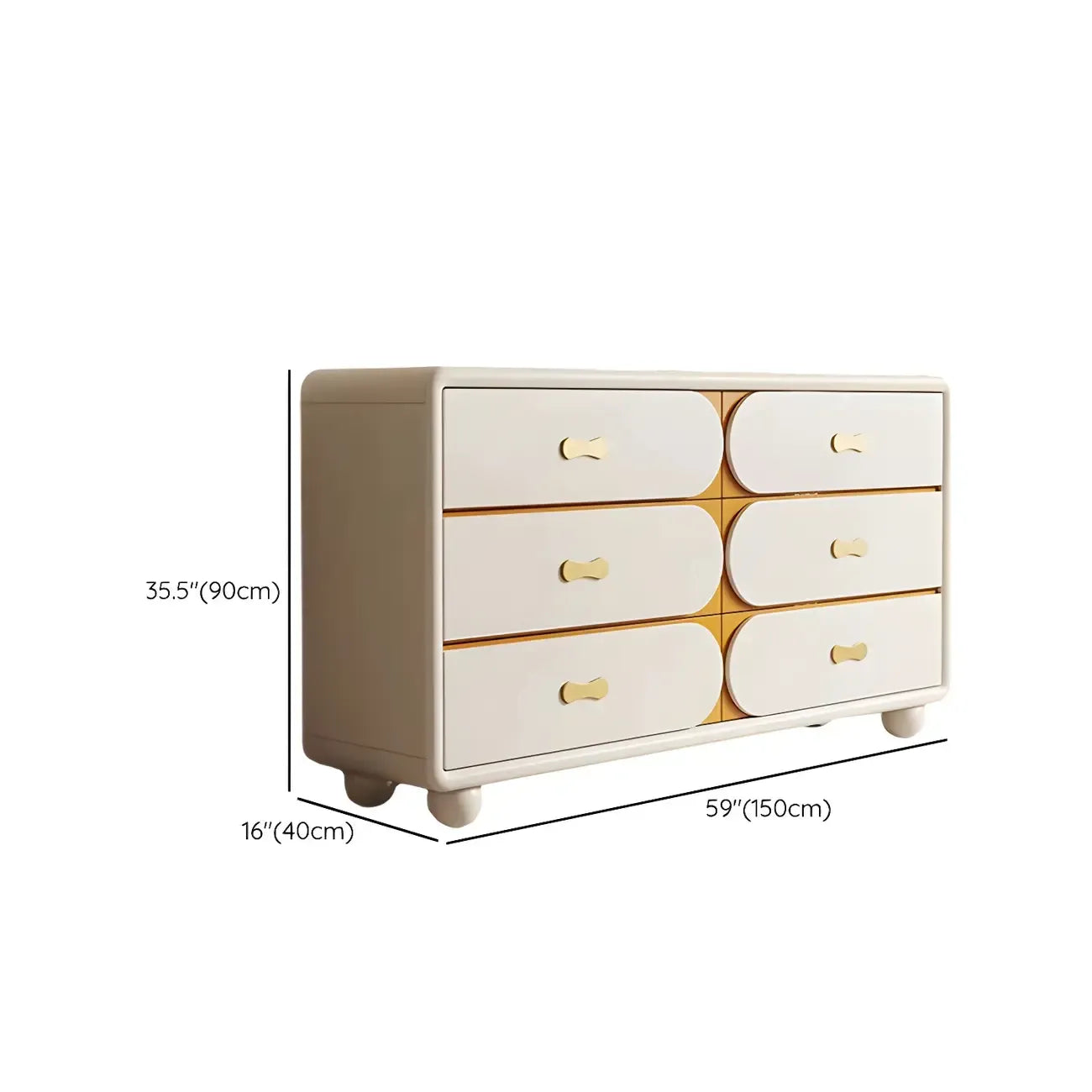 Classic Wooden Off-White Chests with Storage & Drawers