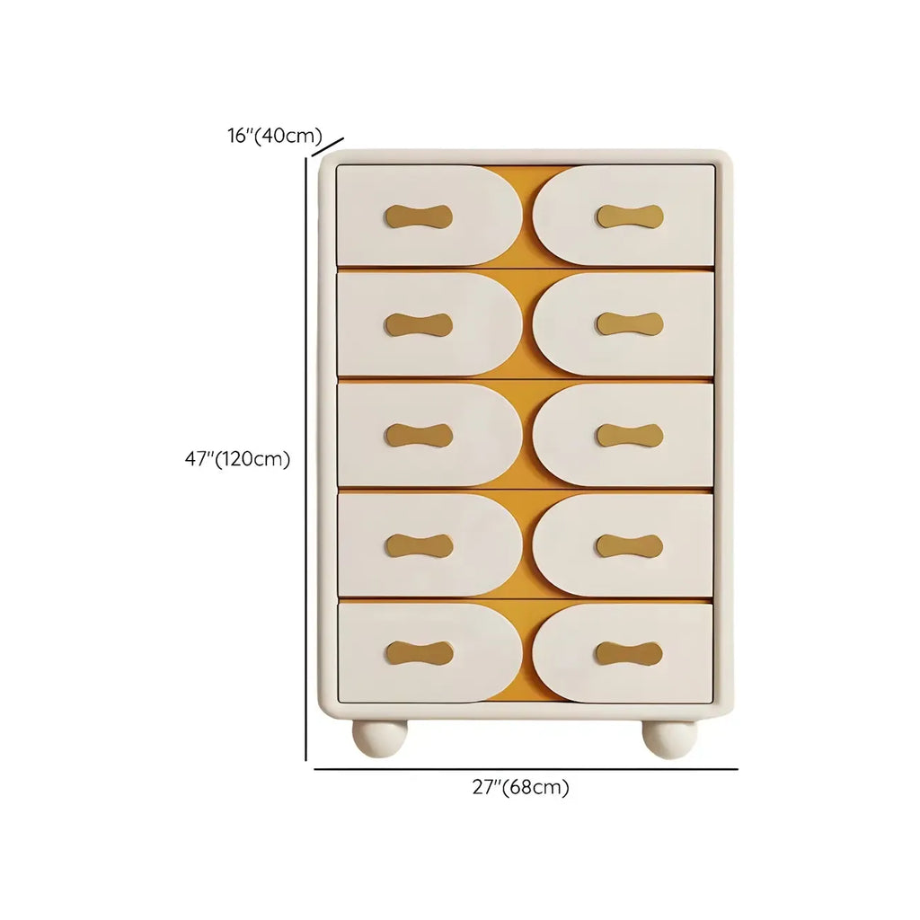 Classic Wooden Off-White Chests with Storage & Drawers
