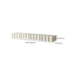 Contemporary White Wood Floating Wave TV Stand with Drawers