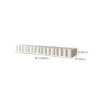 Contemporary White Wood Floating Wave TV Stand with Drawers