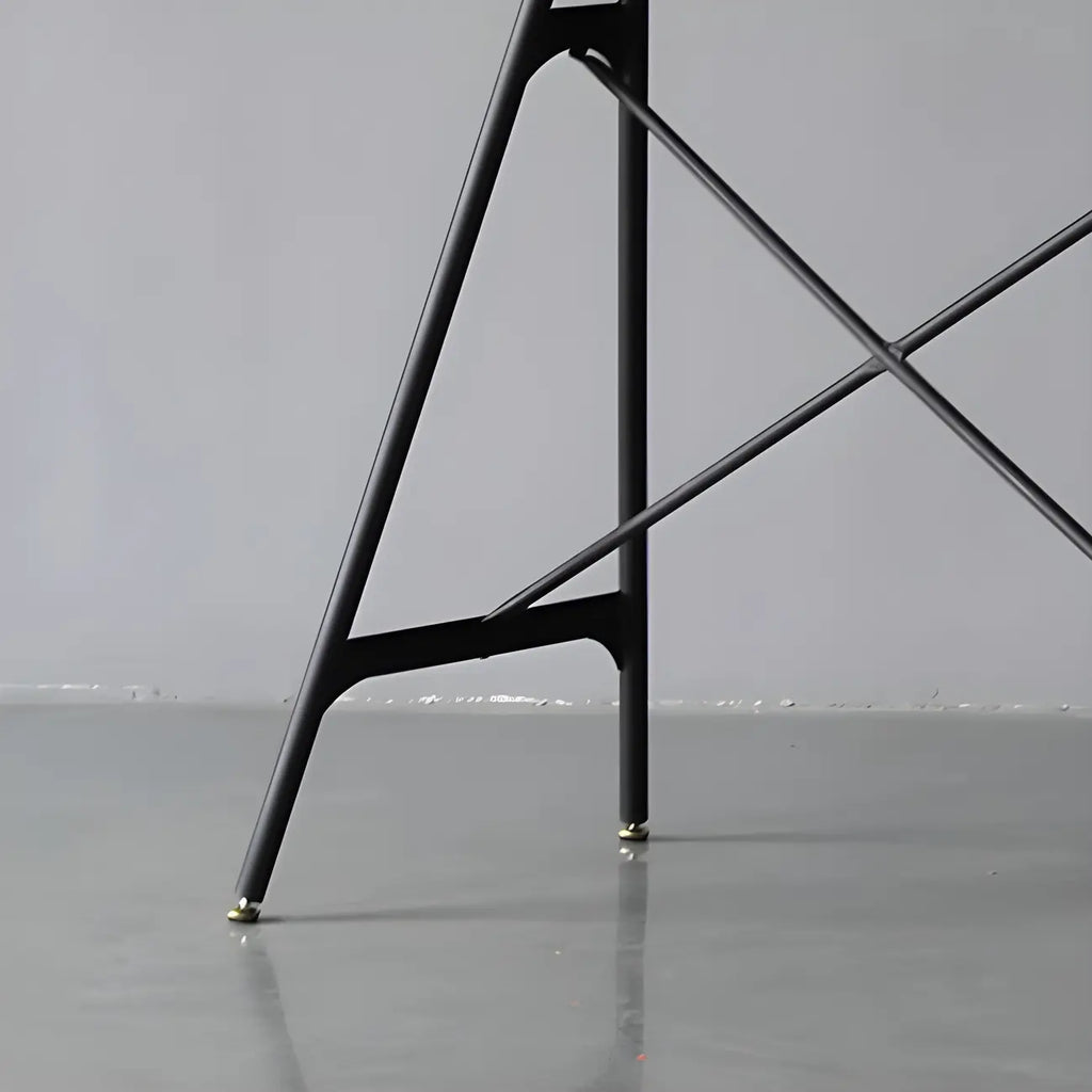 Industrial Lightweight Black Wood Wood-Tone Metal Bar Tables