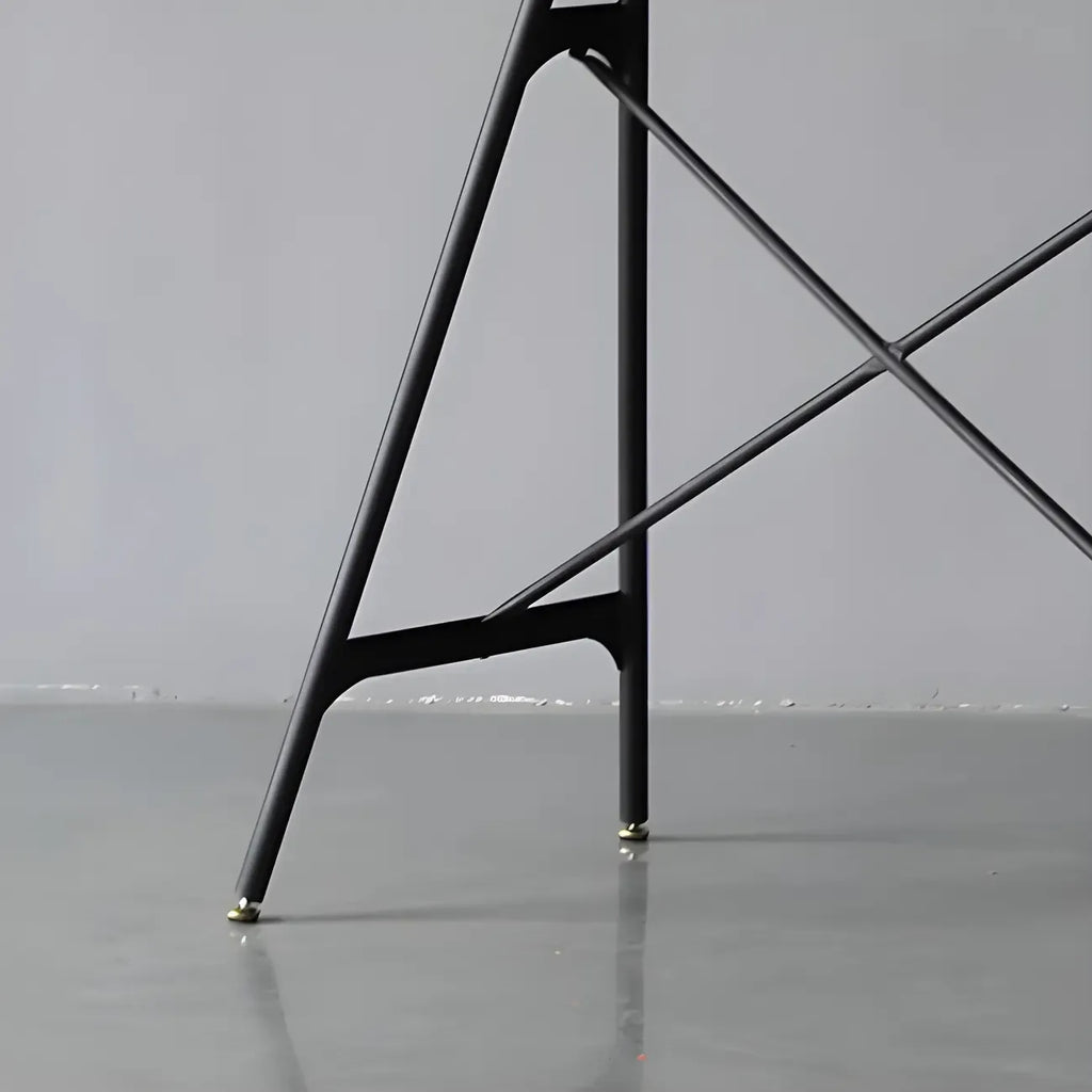 Industrial Lightweight Black Wood Wood-Tone Metal Bar Tables