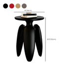 Natural Ash Wood Round Living Room Side Table Three Legs