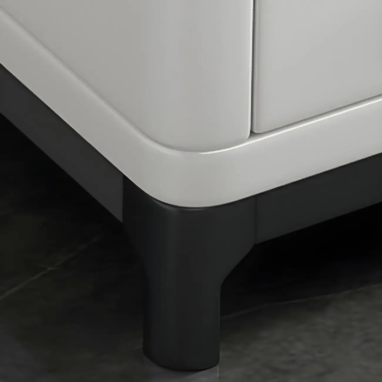 67 White Modern Stone Open Storage TV Stand with Drawers