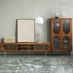 Contemporary Wood TV Stand Entertainment Center
