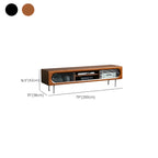 Contemporary Wood TV Stand Entertainment Center