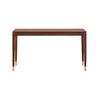 Natural Wood Entryway Console Table with Drawers