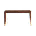 Natural Wood Entryway Console Table with Drawers