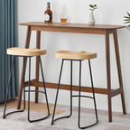 Modern Home Natural Bamboo Trestle Bar Table