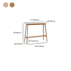 Modern Home Natural Bamboo Trestle Bar Table