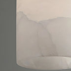 Modern Gold Bell Alabaster Adjustable Pendant Light