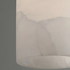 Modern Gold Bell Alabaster Adjustable Pendant Light