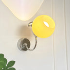2-Light Small Globe Glass LED Wall Sconce for Bedroom Decor