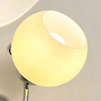 2-Light Small Globe Glass LED Wall Sconce for Bedroom Decor
