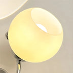 2-Light Small Globe Glass LED Wall Sconce for Bedroom Decor