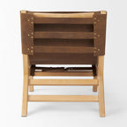 Elodie Accent Chair | Brown Leather