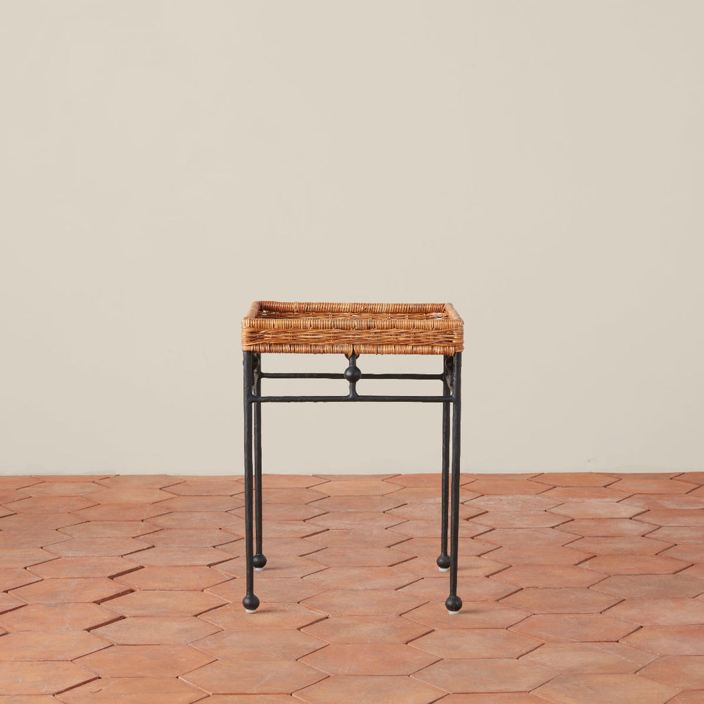 Lacoste Indoor/Outdoor Wicker Side Table