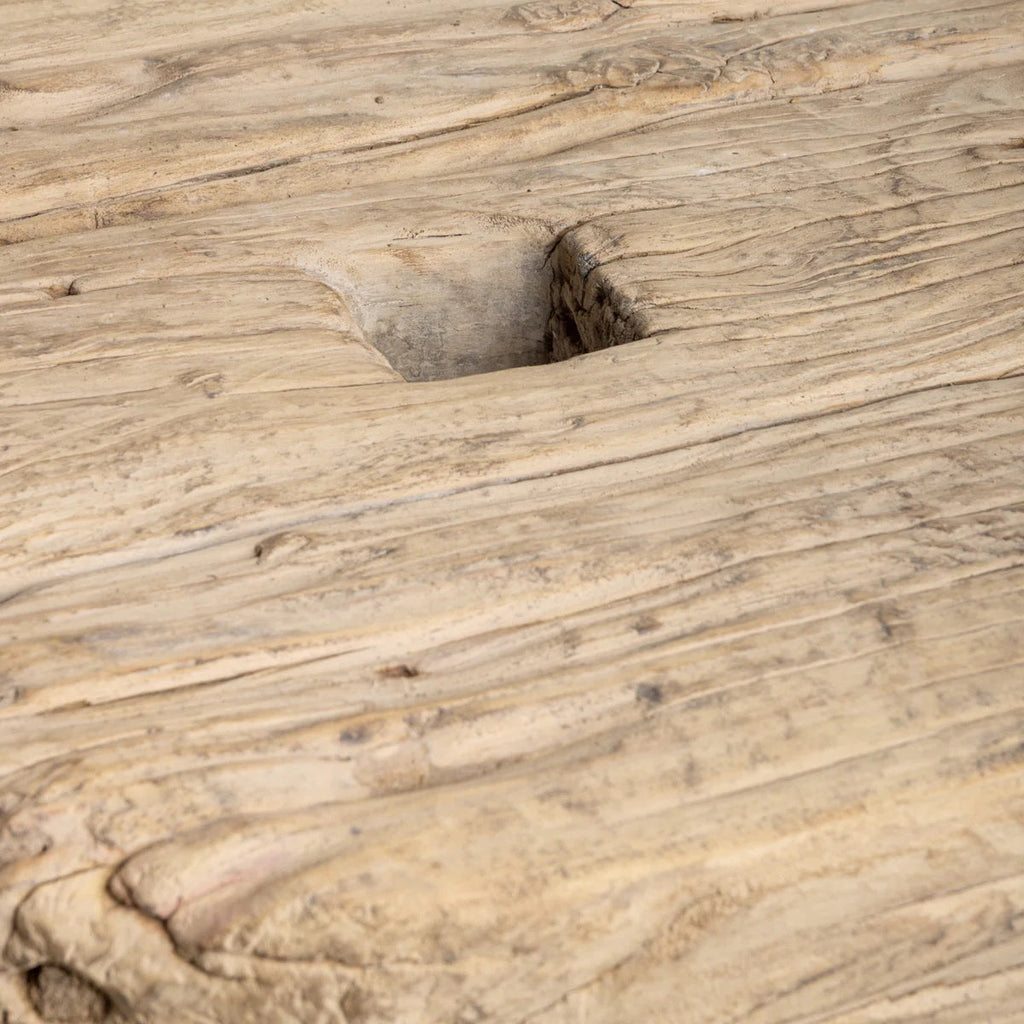 Round Elm Side Table