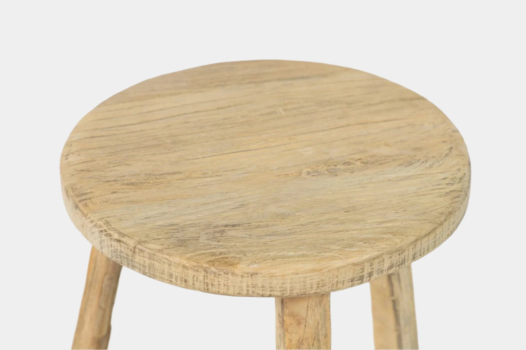 Round Elm Stool