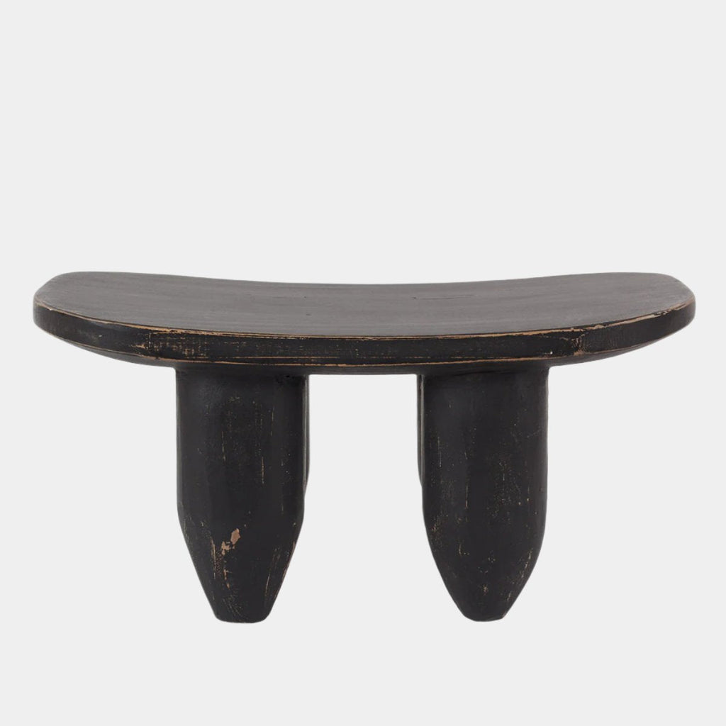 Black Senufo Elm Stool Small