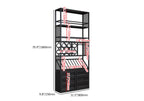 Industrial Versatile Metal Floor Wine Rack with Cabinet