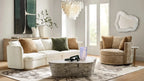Elegant Leaf-Shaped Glass Crystal Chandelier